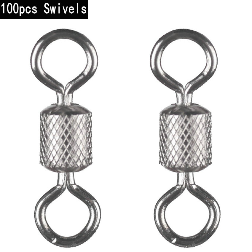 Fishing Equipment Cheap - 100PCS Fishing Swivels Ball Bearing Swivel