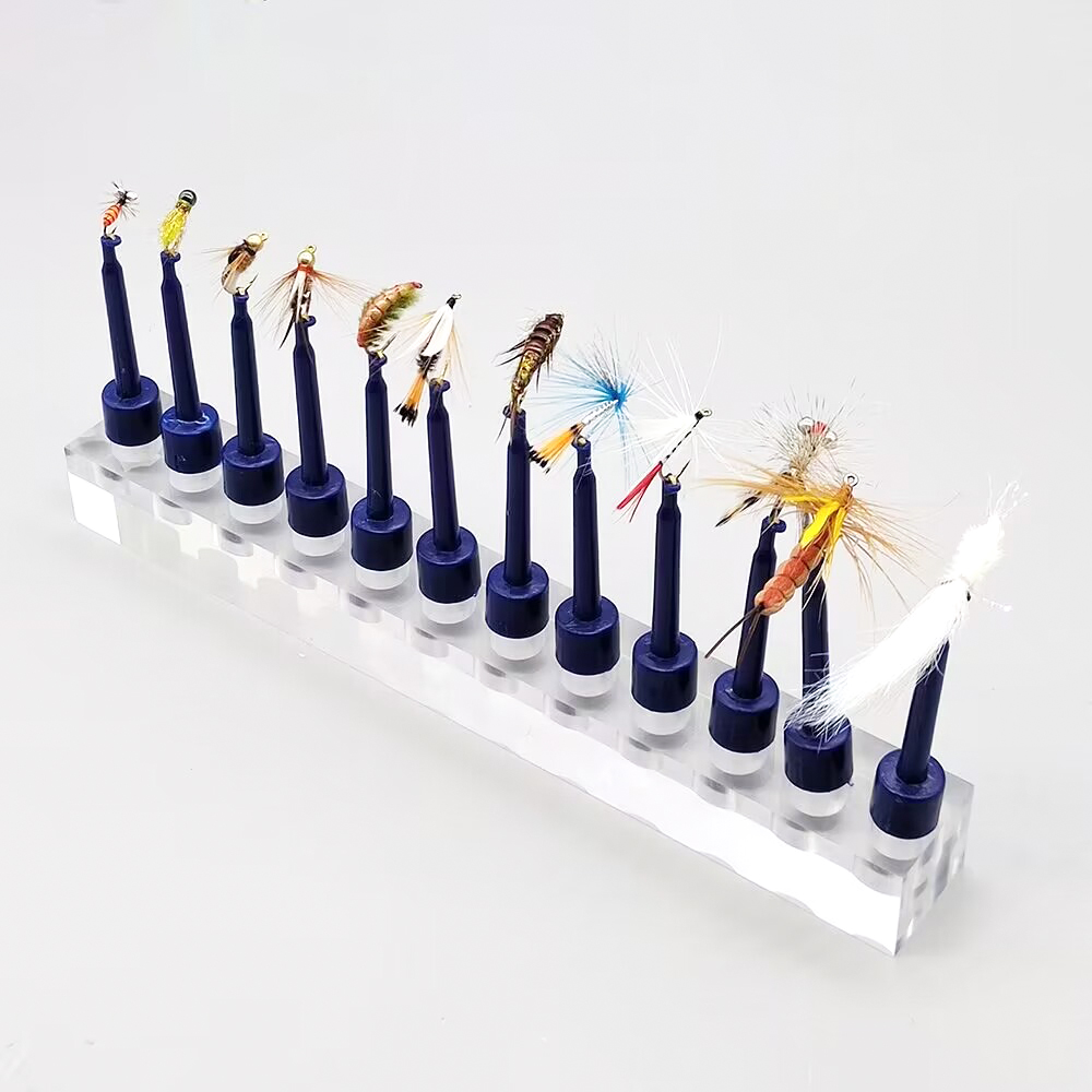 Fishing Equipment Fly - Crystal Acrylic Stand Holder Shelf For
