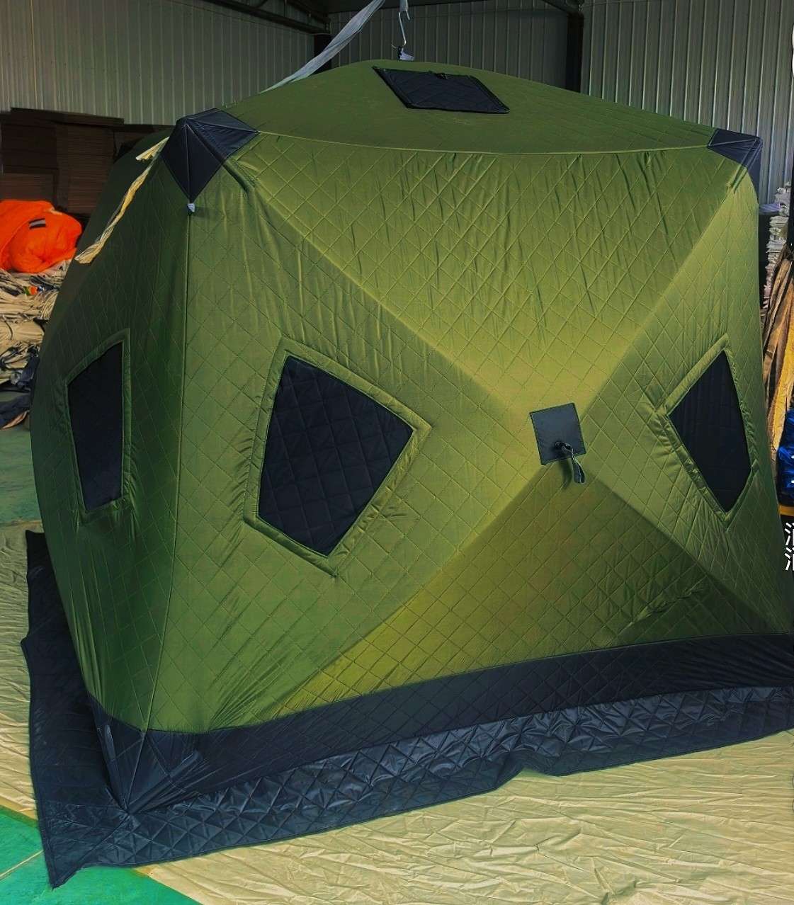 Fishing Equipment Needed - Two-Door Multi-Window Winter Fishing Tent Quick-Opening