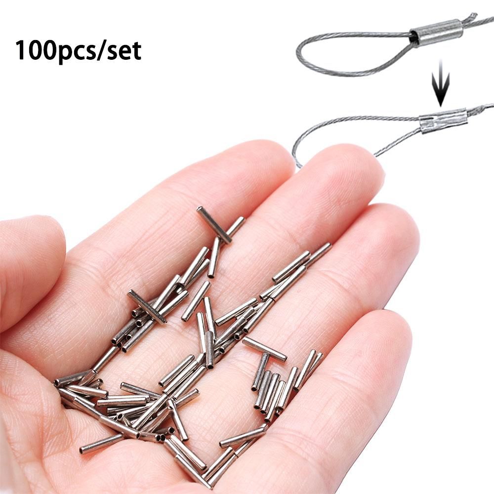 100Pcs Round Silver Copper Fis - Fishing Equipment Cheap 评论和价格