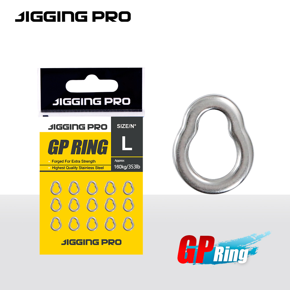 JIGGING PRO 15Pcs GP Solid Rin - Fishing Equipment Cheap 评论和价格