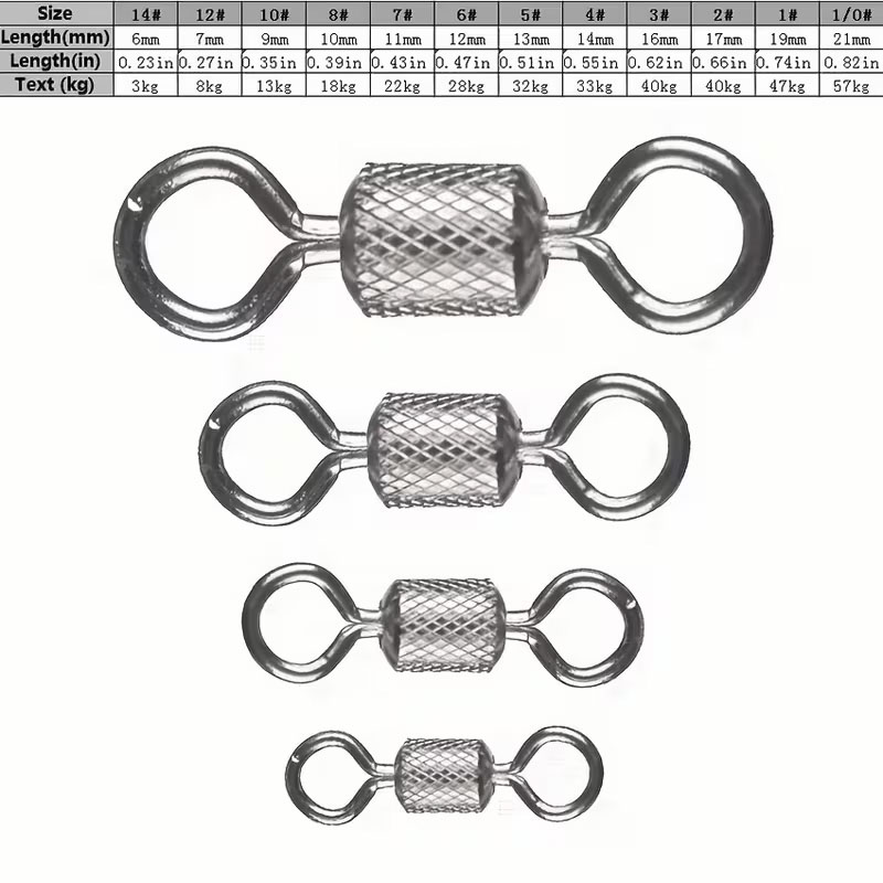 100PCS Fishing Swivels Ball Be - Fishing Equipment Cheap 评论和价格