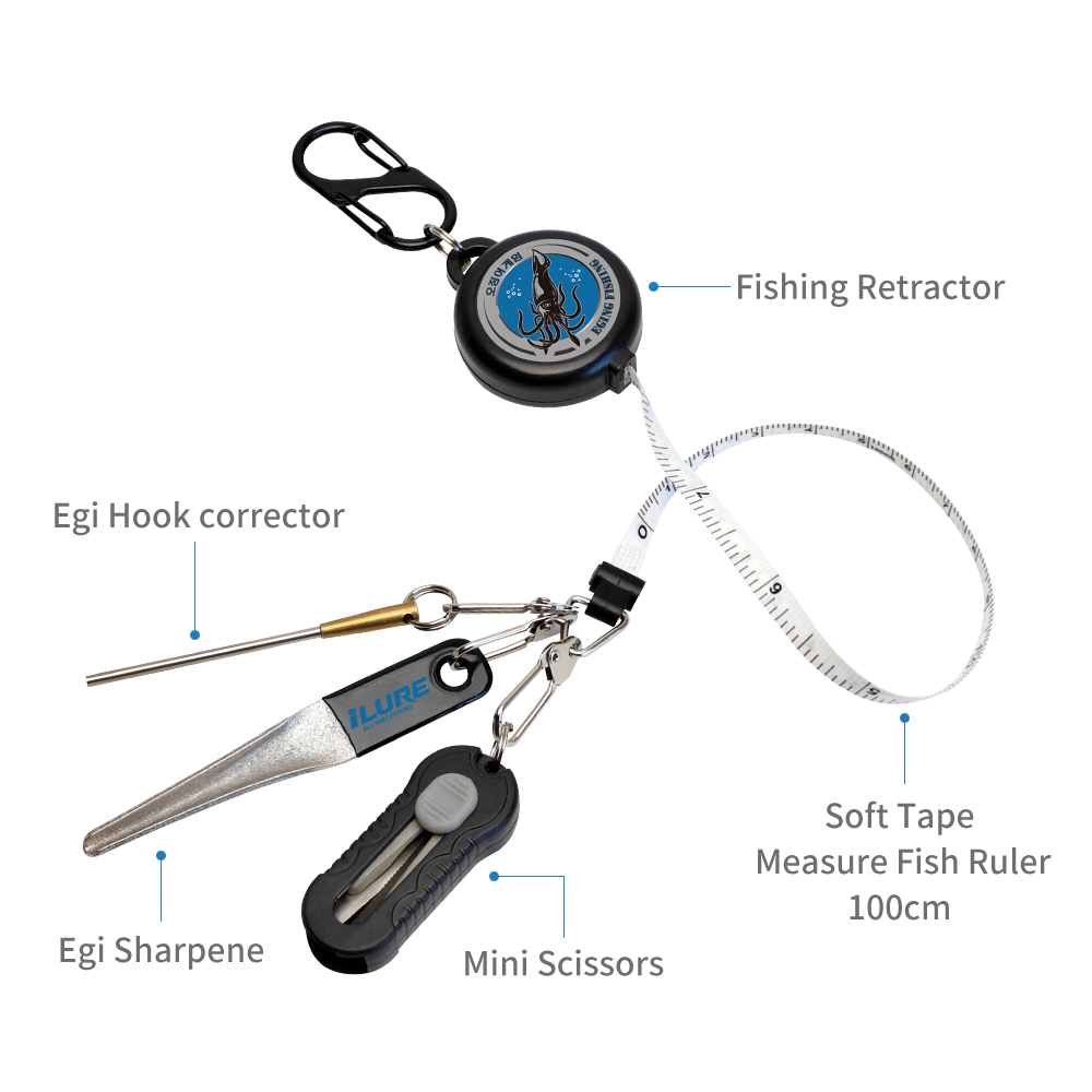 4in1 Eging Fishing Kit Retract - Fishing Equipment Cheap 评论和价格