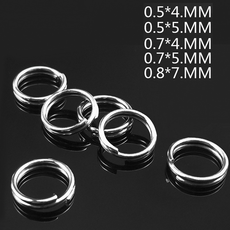 100pcs/lot Fishing Split Rings - Fishing Equipment Cheap 评论和价格