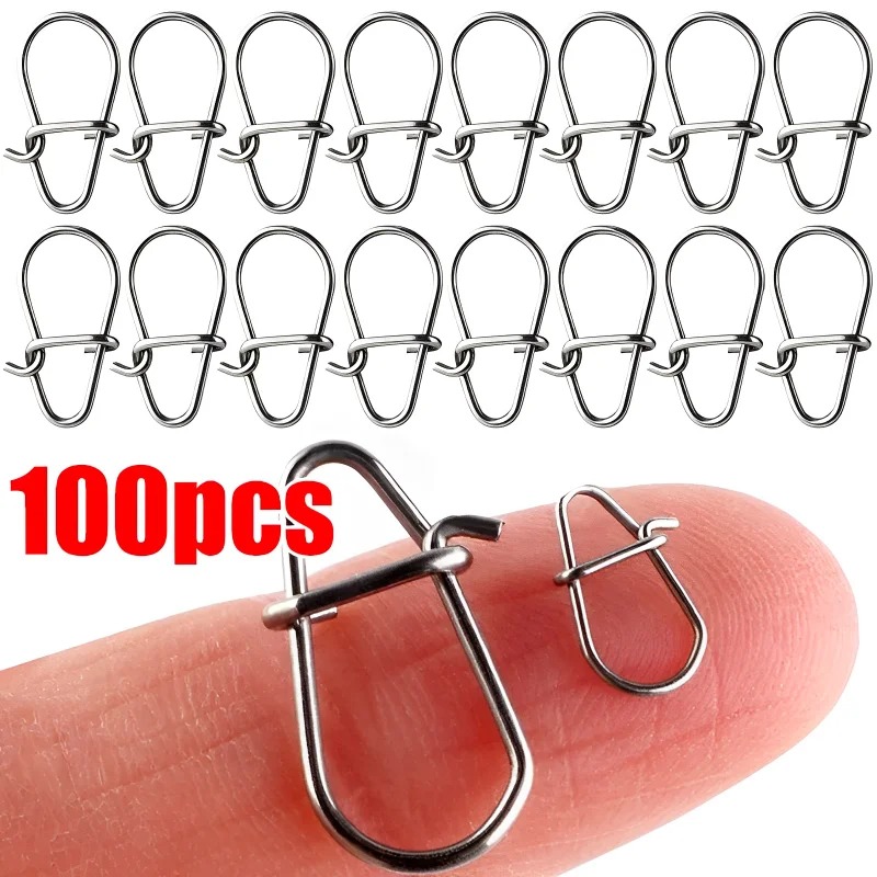 100PCS Stainless Steel Fishing - Fishing Equipment Cheap 评论和价格