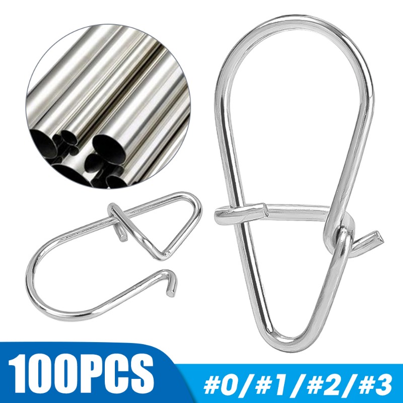 100PCS Stainless Steel Fishing - Fishing Equipment Cheap 评论和价格