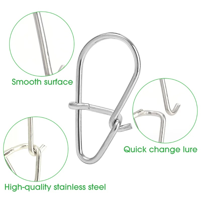 100PCS Stainless Steel Fishing - Fishing Equipment Cheap 评论和价格