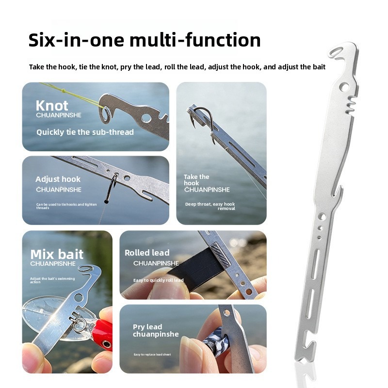 QAJTAO 4 Pieces 6-in-1 Stainle - Fishing Equipment Parts 评论和价格